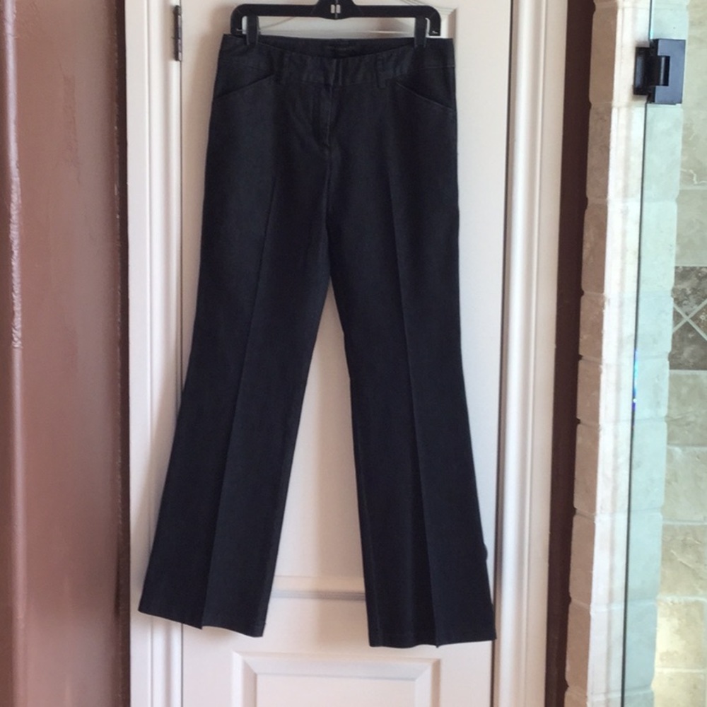 Wide leg stretchy denim